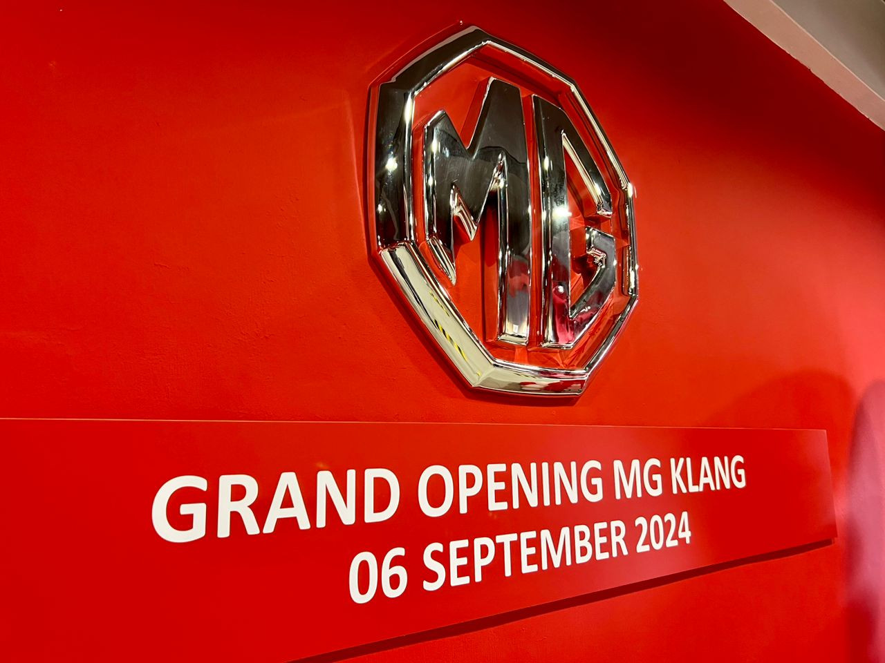 Congratulations on the Grand Opening of MG New Showroom in Klang