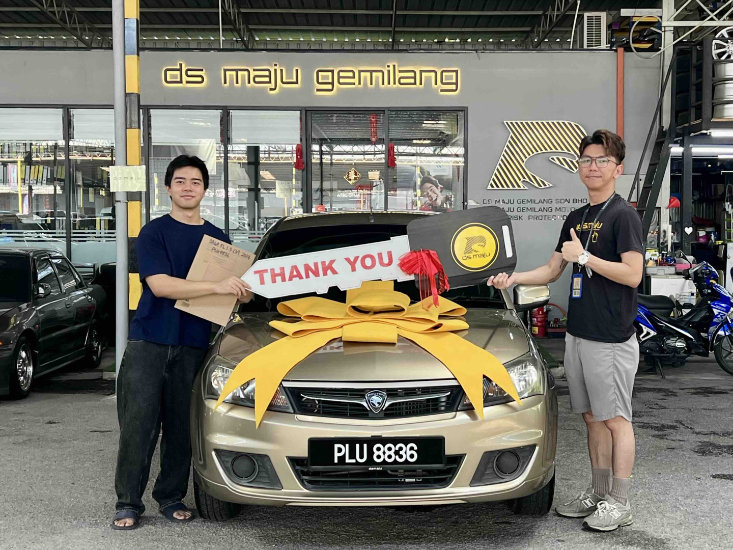 Proton Saga : best place to buy new car and The dealer name KC is easy to communicate